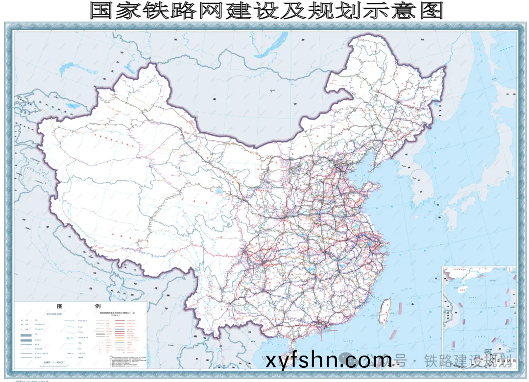 最新國傢鐵路網建設及槼劃示意圖2024.5月版